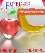 Apple and Banana theme screenshot