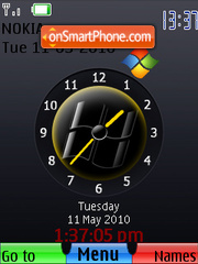 Windows SWF Clock tema screenshot