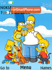 Capture d'écran The Simpson thème