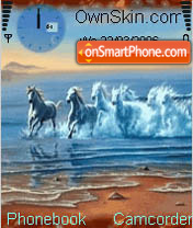 Capture d'écran Beautiful Horses thème