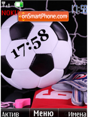 Capture d'écran Football clock thème