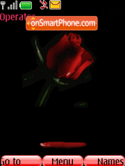 Скриншот темы Blood rose