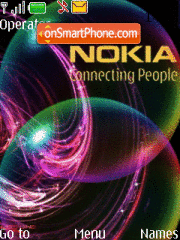 Nokia balls es el tema de pantalla