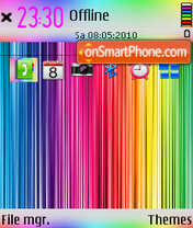 CrAzY CoLoUrS 3rd -Il Busted DSG tema screenshot
