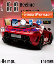Capture d'écran Porsche GT3 thème