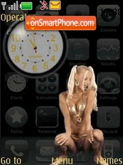 4iphone clock tema screenshot