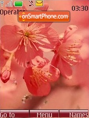 Capture d'écran Pink flowers thème