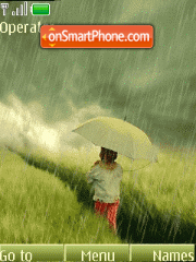 Summer rain anim theme screenshot