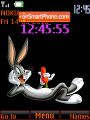 Bunny Clock theme screenshot