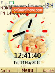 4ever Friends Clock theme screenshot