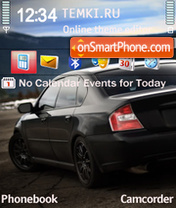Скриншот темы Subaru Sunset Red