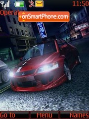 Red car ton tema screenshot