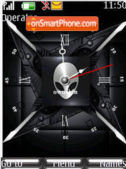 Alien 6 clock tema screenshot