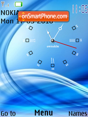 Скриншот темы Reloj Nokia ICE