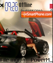 Hot Car 01 tema screenshot