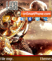 God Of War Iii Gold theme screenshot