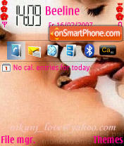 Tounge Kiss You theme screenshot
