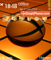 Amazing brown ball tema screenshot