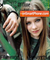 Скриншот темы Avril Lavigne 06