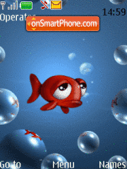 Скриншот темы Fish red