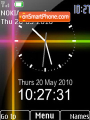 Скриншот темы Clock cosmo