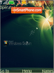 Windows seven es el tema de pantalla