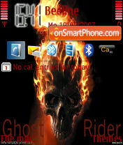 Ghostrider for n80 es el tema de pantalla