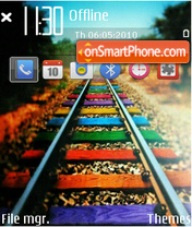 Color railway fp1 es el tema de pantalla