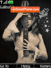 Girls and guitar anim tema screenshot