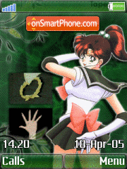 Sailor Jupiter W580 tema screenshot