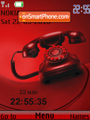 Capture d'écran Red Phone swf thème
