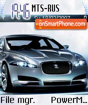 Jaguar Concept Car tema screenshot
