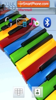 Capture d'écran Color Piano thème