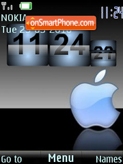 Apple Style Clock tema screenshot