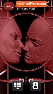 Cyber Kiss tema screenshot