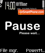 Pause es el tema de pantalla