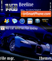 Скриншот темы Bugatti 240 yI