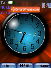 Capture d'écran Blue Clock thème