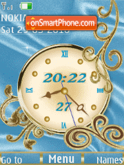 Clock silk animated tema screenshot