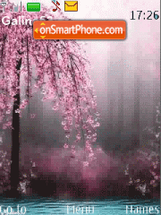 Скриншот темы Fantastic pink nature 2 anim