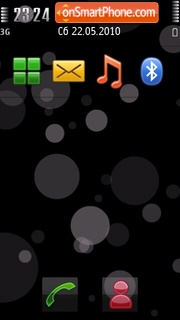 Black Transparent tema screenshot