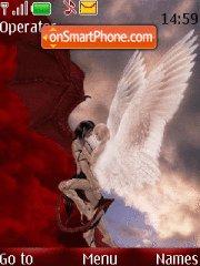 Love Angels and Demons tema screenshot