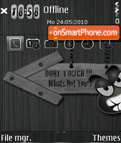 Dont touch 10 theme screenshot