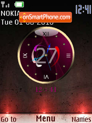 Minimalizzm Clock tema screenshot