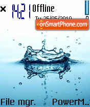 Water Drop 05 theme screenshot