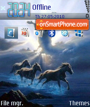 Capture d'écran Horses Freedom thème