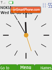 Clock Ovi theme Theme-Screenshot