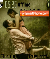 Couple In Rain 01 tema screenshot