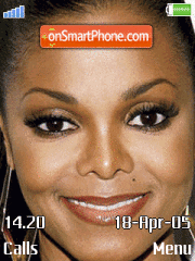 Capture d'écran Janet Jackson thème