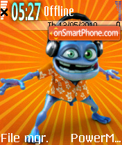 Скриншот темы Crazy Frog 06